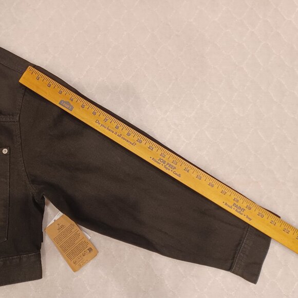 Vans Girl's Medium Jean Jacket Raynes Crop Trucker Black VN000G8SBLK - Picture 6 of 10